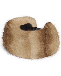 Apparis - Eleni Pluche Faux Fur Headband - Lyst