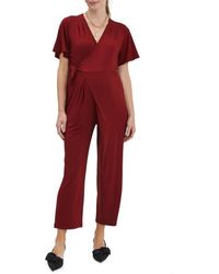 Nom Maternity - Lucia Maternity & Nursing Wrap Jumpsuit - Lyst