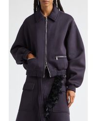 Plan C - Viscose Knit Zip Jacket - Lyst