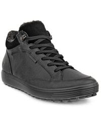 Ecco - Soft 7 Tred Fleece Lined Waterproof Sneaker - Lyst