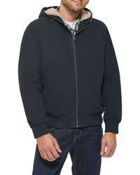 Levi's - Workwear Faux Shearling Lined Cotton Canvas Hooded Jacket - Lyst