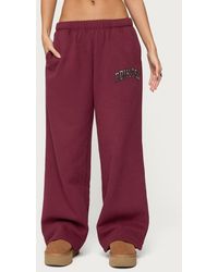 Edikted - Camo Crush Logo Wide Leg Sweatpants - Lyst