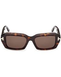 Tom Ford - 53Mm Rectangular Sunglasses - Lyst