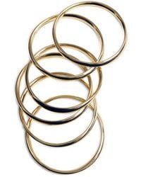 Mango - Set Of Six Bangle Bracelets - Lyst