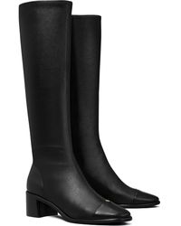 Tory Burch - Cap-Toe Knee-High Boot - Lyst