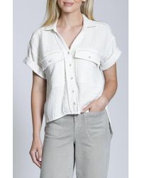 Apny - Breezy Bubble Button-Up Shirt - Lyst