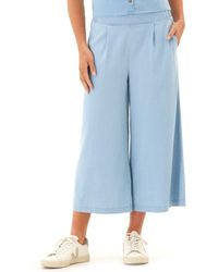 Threads For Thought - Alora Stretch Chambray Wide Leg Pants - Lyst