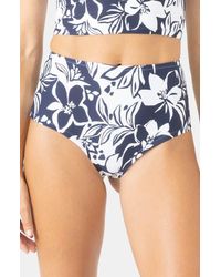 Roxy - Oceanside High Waist Bikini Bottoms - Lyst