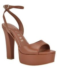 Guess - Hitten Ankle Strap Platform Sandal - Lyst