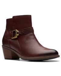 Clarks - Neva Buckle Bootie - Lyst