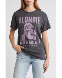 THE VINYL ICONS - Blondie 1974 Cotton Graphic T-shirt - Lyst