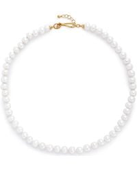 Monica Vinader - Nomade Bold Pearl Necklace - Lyst