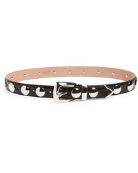 Khaite - Benny Stud Patent Leather Belt - Lyst