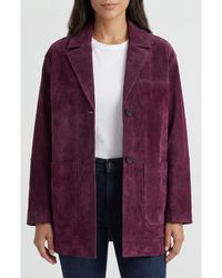 NVLT - Patch Pocket Suede Jacket - Lyst