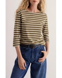 Seasalt Cornwall - Sailor Striped Organic Cotton Top - Lyst