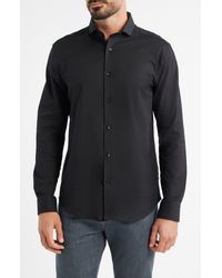 Stone Rose - Nova Legacy Solid Stretch Cotton Blend Button-Up Shirt - Lyst