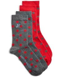 Damson Madder - Assorted 2-Pack Organic Cotton Blend Crew Socks - Lyst