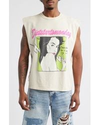 DIET STARTS MONDAY - Trouble Cutoff Sleeveless Graphic T-Shirt - Lyst