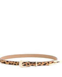 Ettika - Print Genuine Calf Hair Belt - Lyst