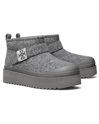 Tory Burch - Mellow Genuine Shearling Lined Platform Boot - Lyst