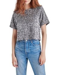 Steve Madden - Cressa Sequin T-Shirt - Lyst