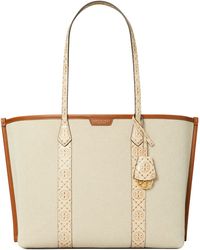 Tory Burch - Perry Triple Compartment Canvas Tote - Lyst