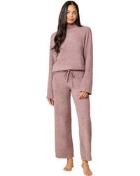 Softies - Solid Marshmallow Rib Mock Neck With Long Pant - Lyst