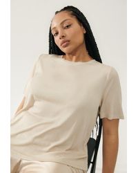 SILK LAUNDRY - Ribbed T-Shirt - Lyst