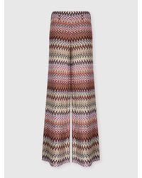 Missoni - Flare Pants With Zigzag Pattern - Lyst