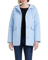 Kate Spade - Spade Floral Quilted A-Line Jacket - Lyst