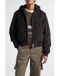 Our Legacy - Bank Corded Twill Hooded Bomber Jacket - Lyst