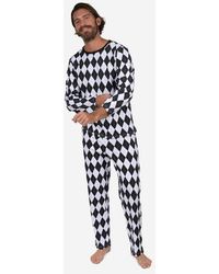 Leveret - Loose Fit Cotton Matching Family Holiday Pajamas, Classic & Geometric Patterns - Lyst