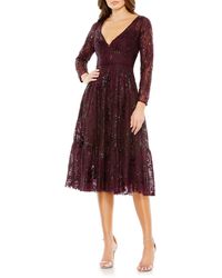 Mac Duggal - Sequin Embroide Cocktail And Party Dress - Lyst