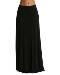 Naked Wardrobe - Smooth Flare Maxi Skirt - Lyst