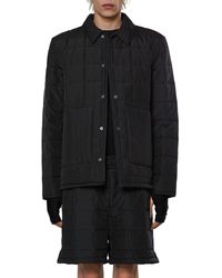 Rains - Quilted Water Resistant Liner Shirt Jacket - Lyst