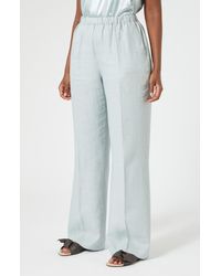Marina Rinaldi - Rocco Wide Leg Linen Pants - Lyst