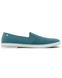 Rivieras - Classic Cotton Canvas Slip-On Loafer With Laces - Lyst