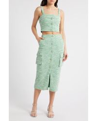 Black Halo - Roland Tweed Crop Top & Pencil Skirt Set - Lyst