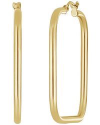 Bony Levy - 14k Gold Square Hoop Earrings - Lyst