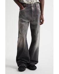 Acne Studios - 2021 Trafa Paint Splatter Loose Fit Wide Leg Jeans - Lyst