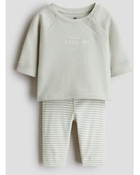 H&M - 2-Piece Cotton Set - Lyst