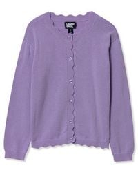 Lands' End - Girls Scalloped Hem Cardigan - Lyst