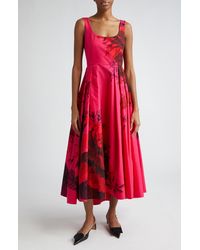 Erdem - Floral Print Cotton Maxi Dress - Lyst