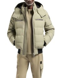 Moose Knuckles - Cloud Down Puffer Bomber Jacket With Removable Hood - Lyst