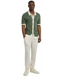 Onia - Linen Short Sleeve Button Up Sweater - Lyst