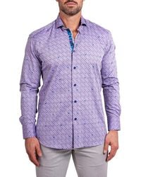 Maceoo - Einstein Ascension0057 Patterned Cotton Button-Up Shirt - Lyst