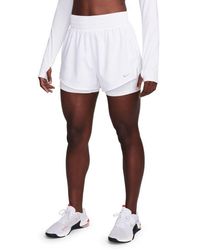 Nike - One Dri-Fit High-Waisted 3-Inch 2-In-1 Shorts - Lyst