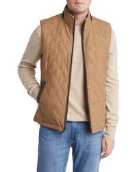 Johnston & Murphy - Reversible Quilted Vest - Lyst