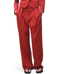Mango - Margot Pleat Front Straight Leg Pants - Lyst