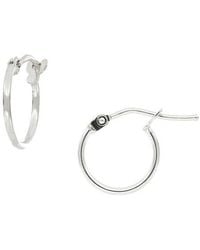 Bony Levy - 14K Mini Hoop Earrings - Lyst